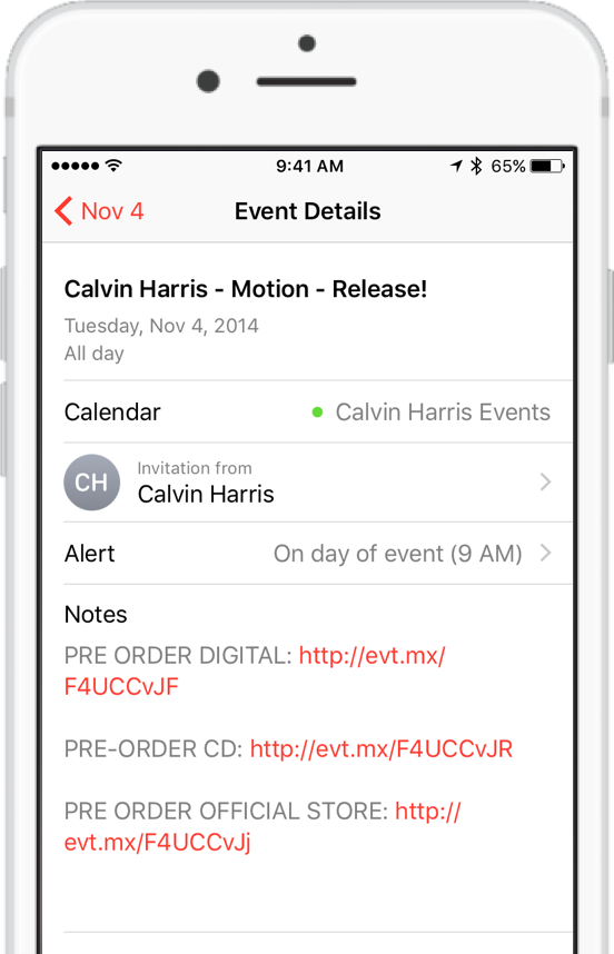Customize your Calendar Event Message on iPhone